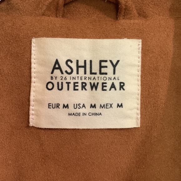 Faux Suede Brown Jacket (M) - Picture 4 of 4